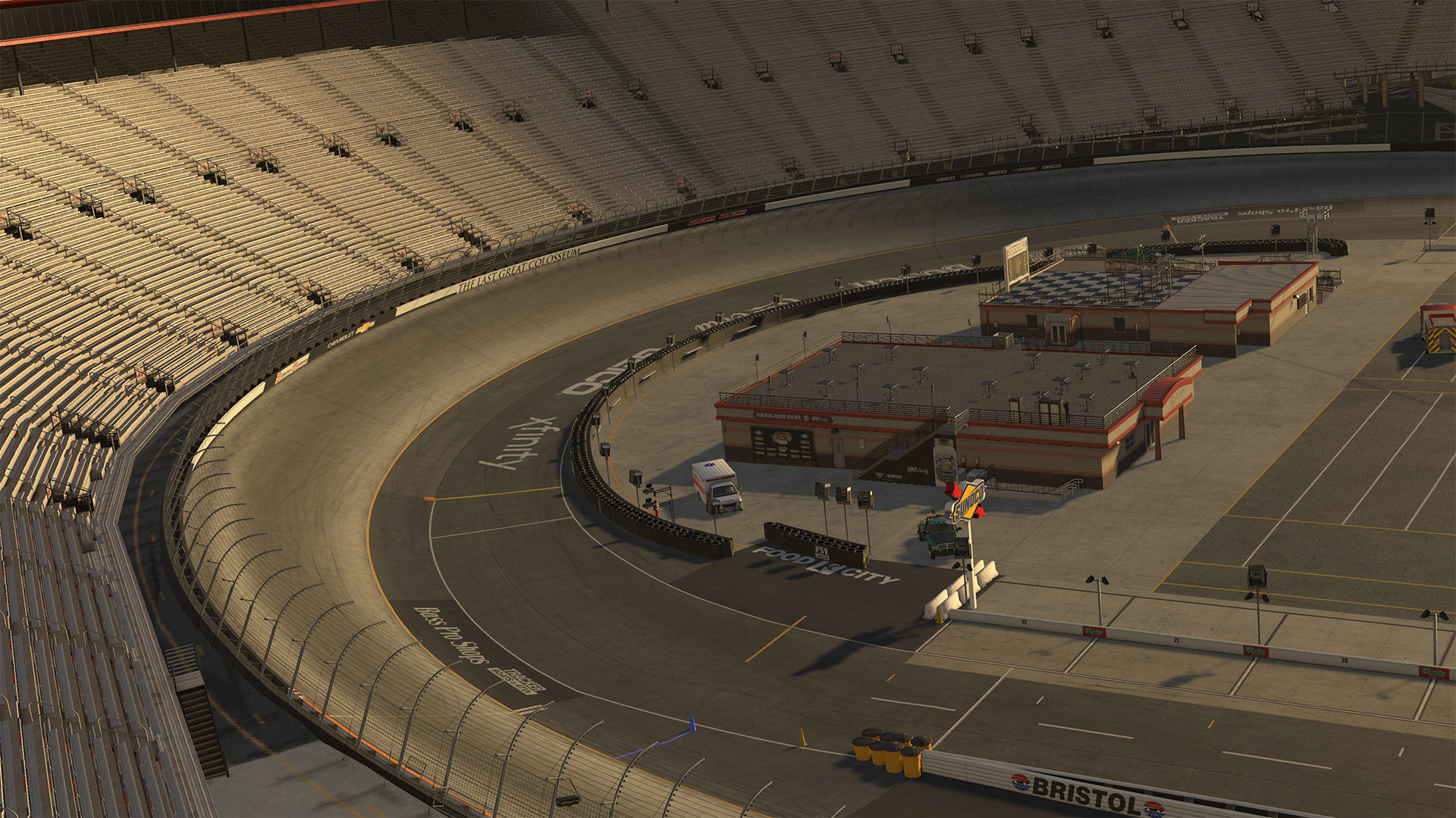 Bristol Motor Speedway circuit view 5