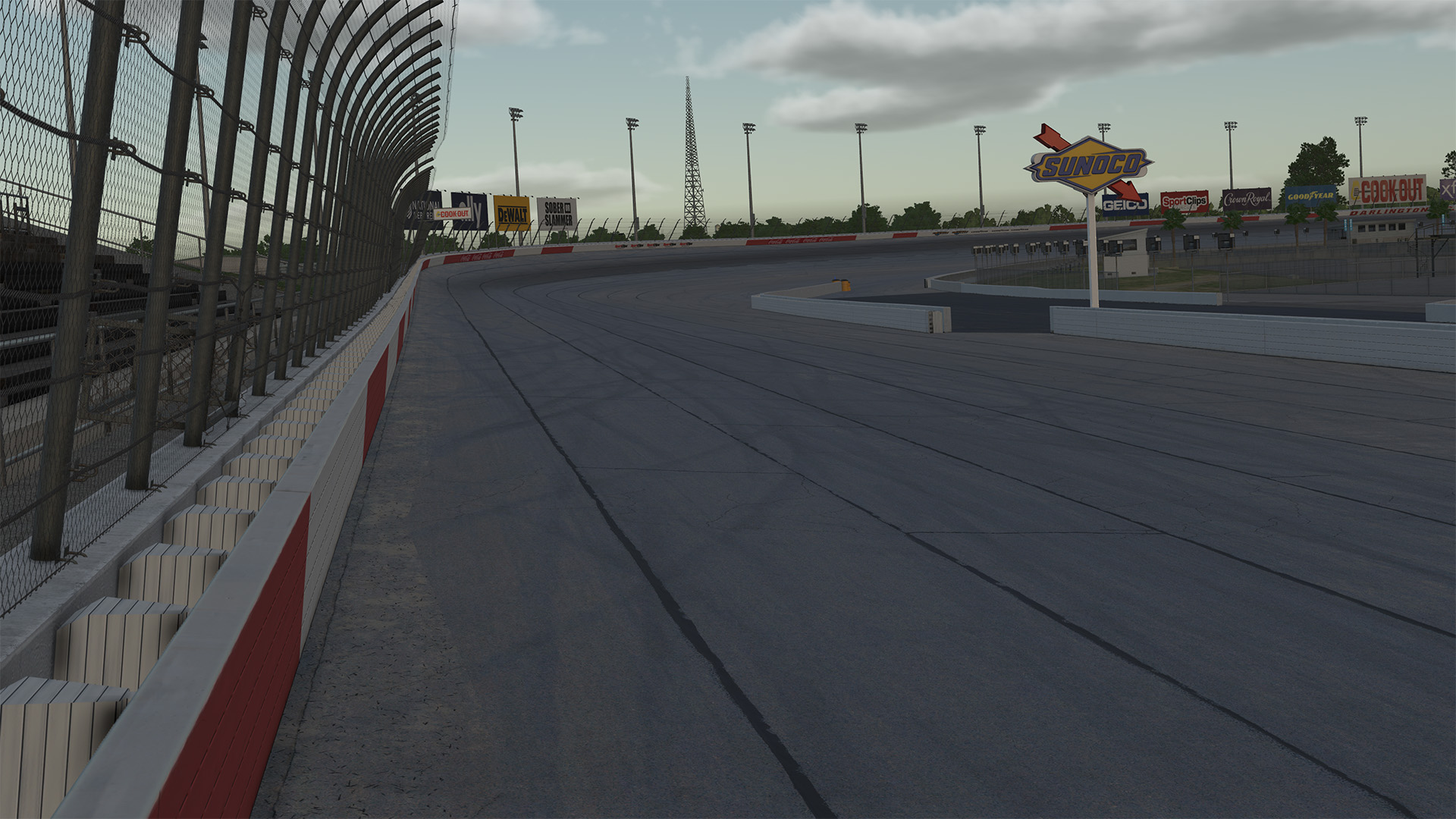 Darlington Raceway circuit view 2