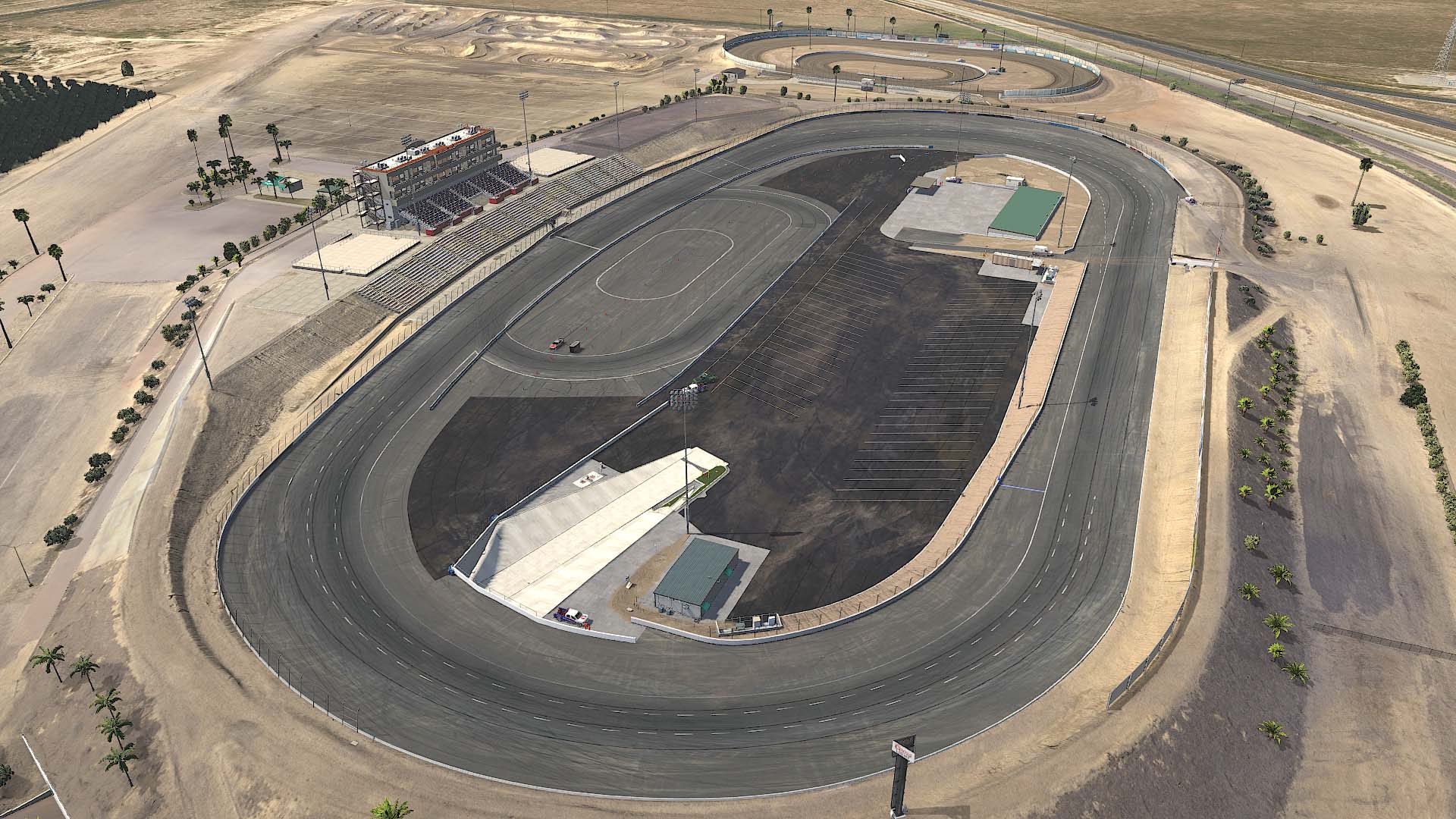 Kevin Harvick's Kern Raceway circuit view 1