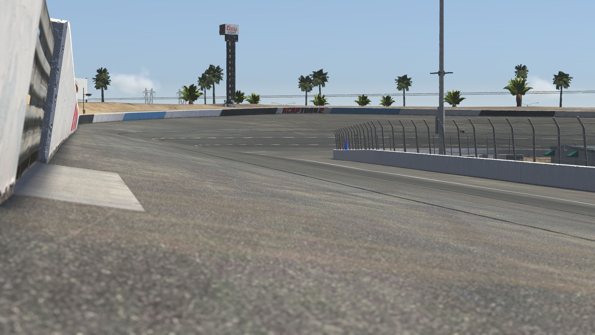 Kevin Harvick's Kern Raceway circuit view 3