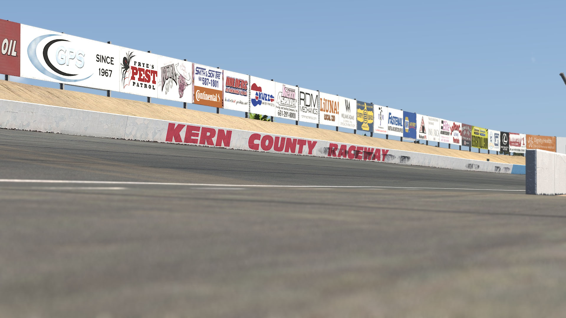 Kevin Harvick's Kern Raceway circuit view 4