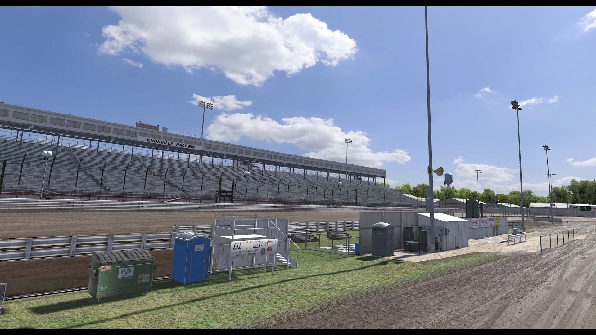 Knoxville Raceway circuit view 1
