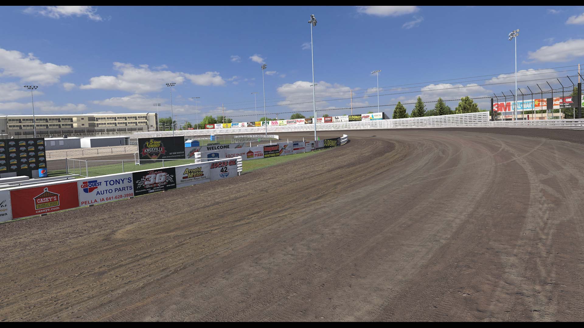 Knoxville Raceway circuit view 3