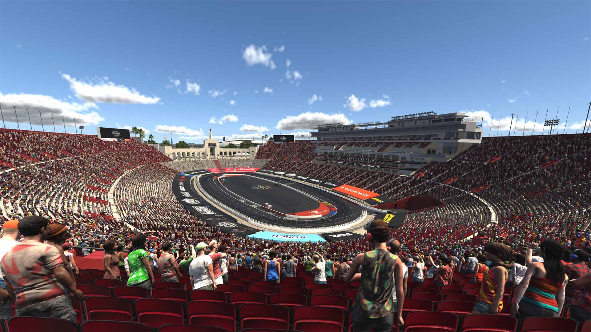 LA Coliseum Raceway circuit view 1