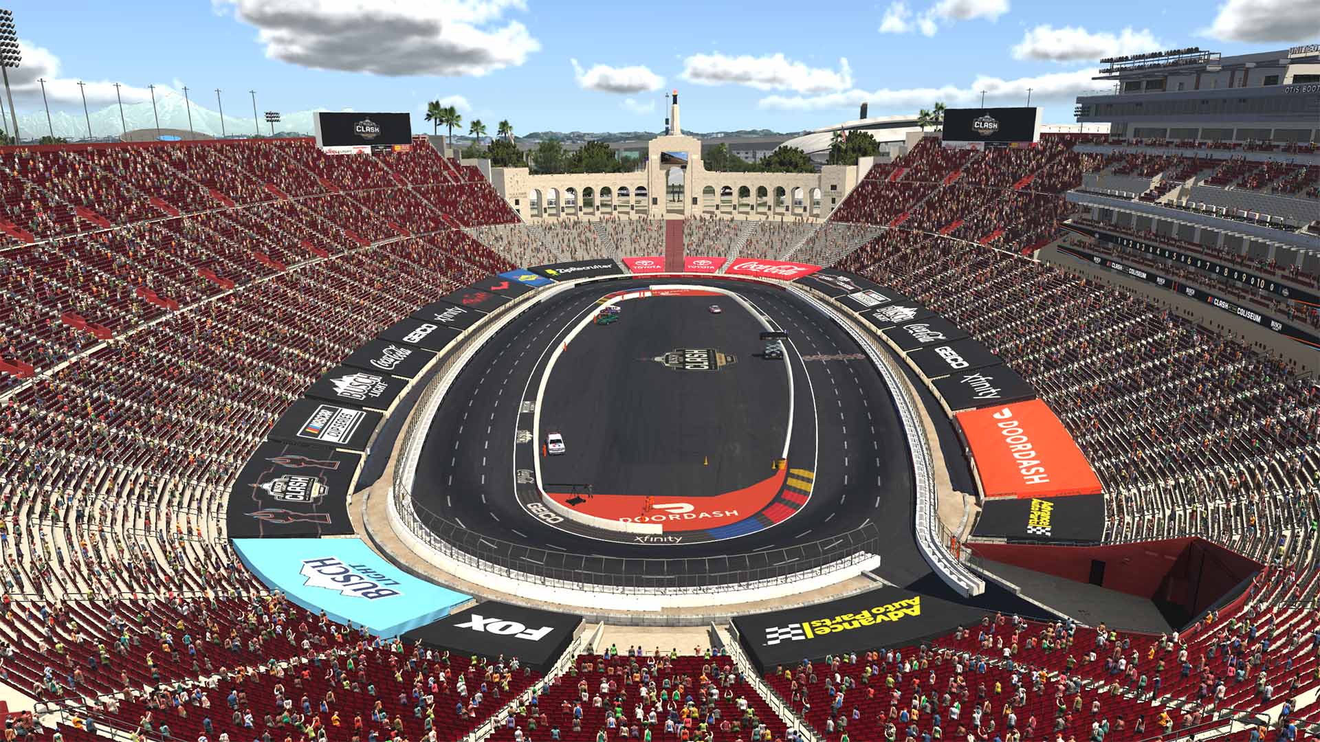 LA Coliseum Raceway circuit view 2