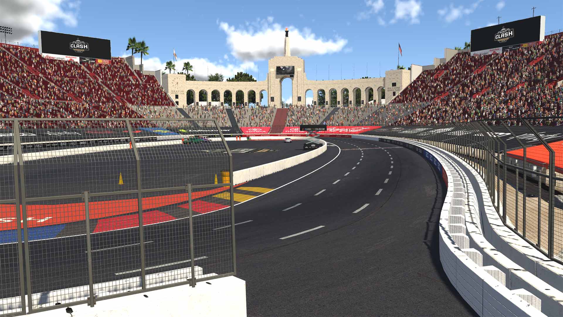 LA Coliseum Raceway circuit view 3