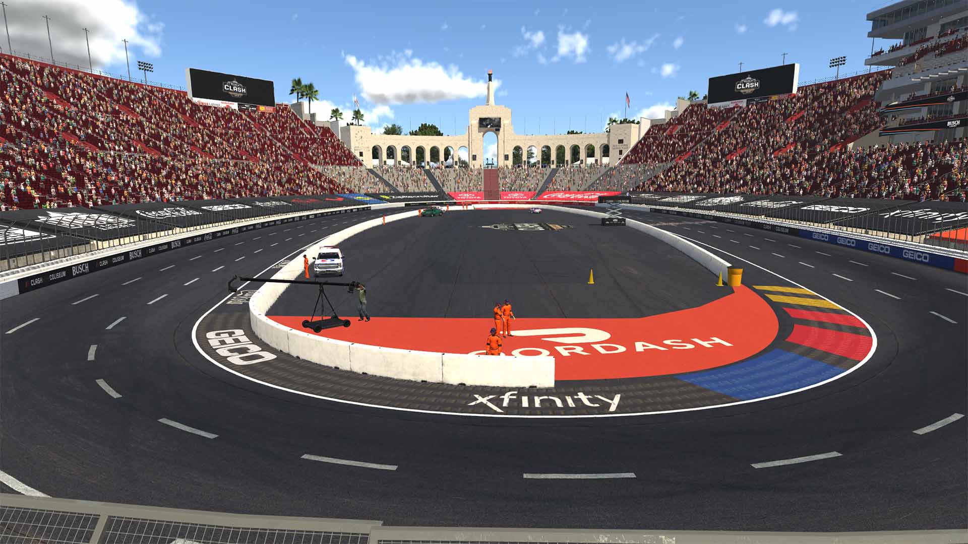 LA Coliseum Raceway circuit view 4
