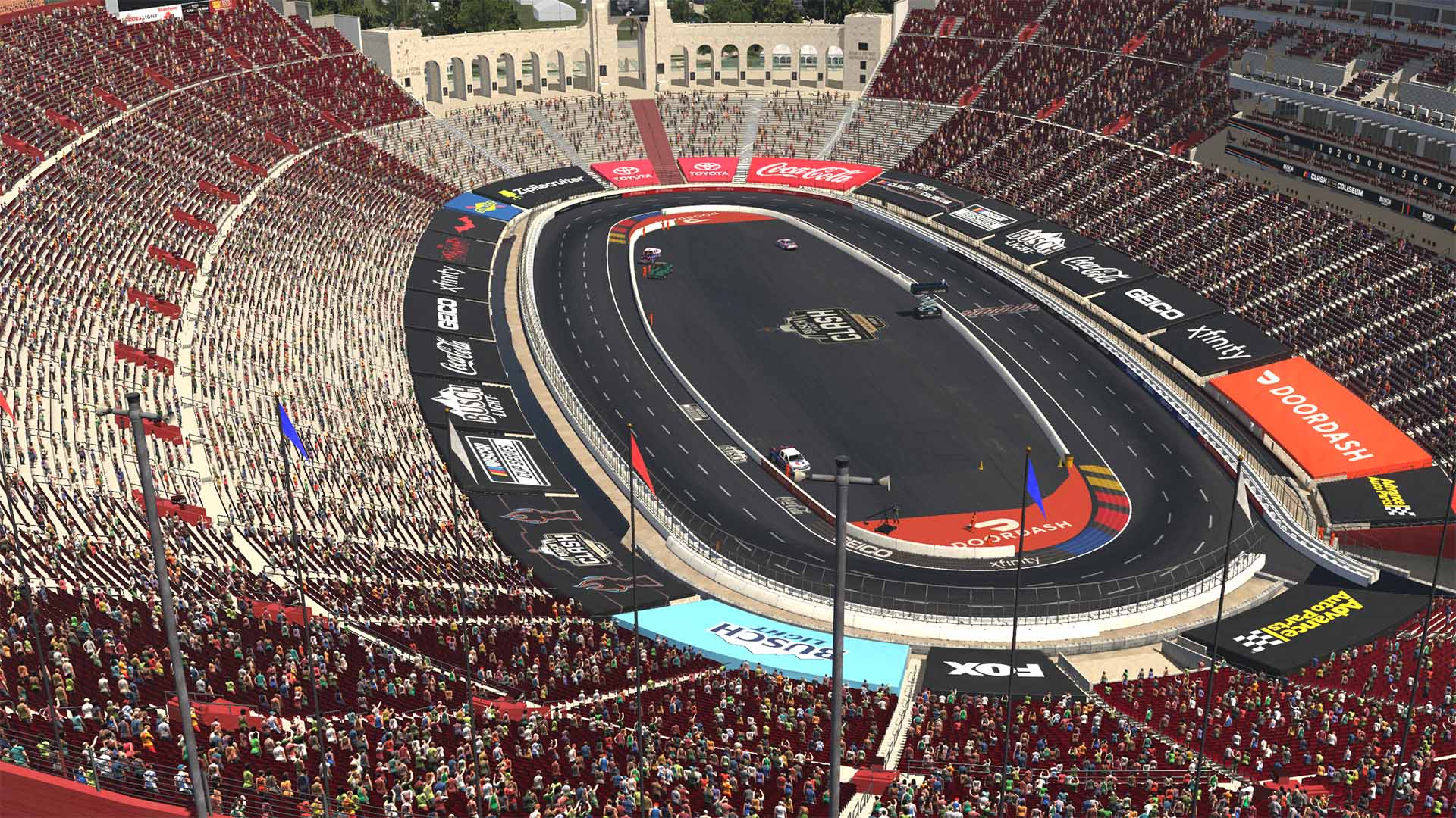 LA Coliseum Raceway circuit view 5