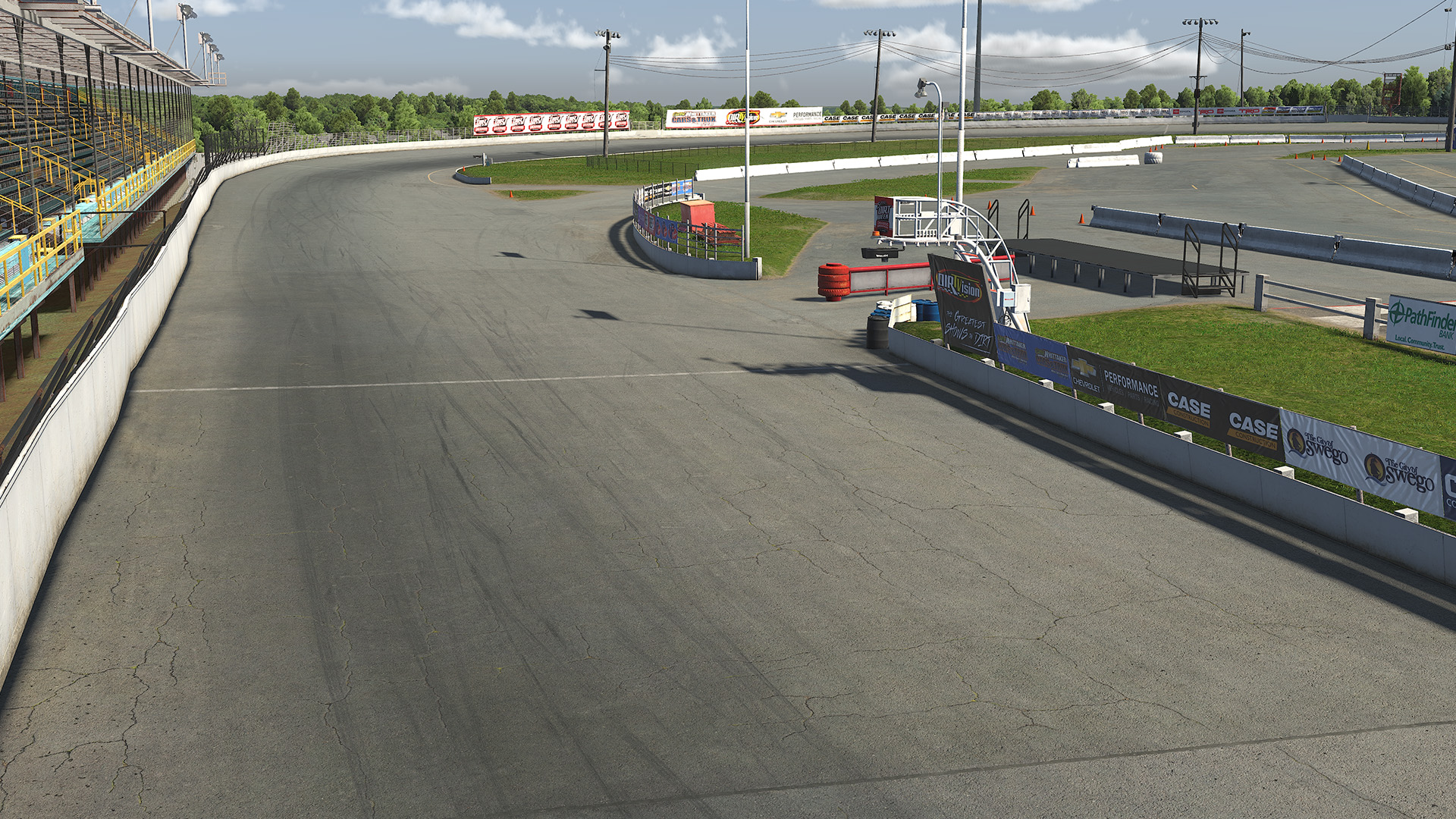 Oswego Speedway circuit view 2