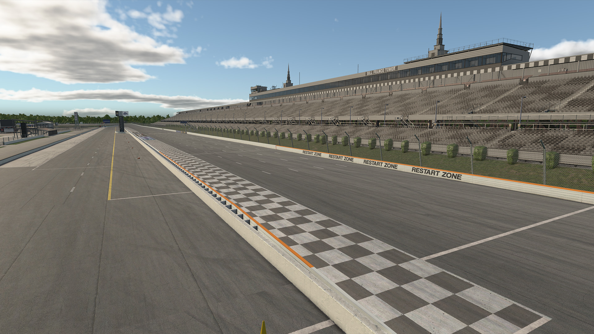 Pocono Raceway circuit view 1