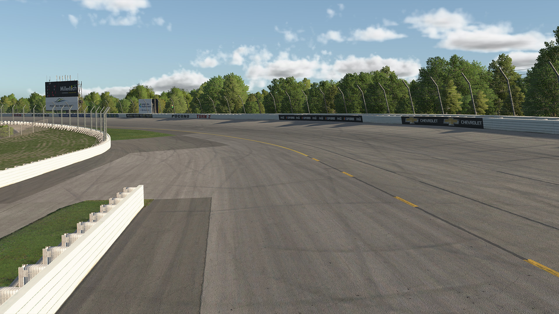 Pocono Raceway circuit view 5