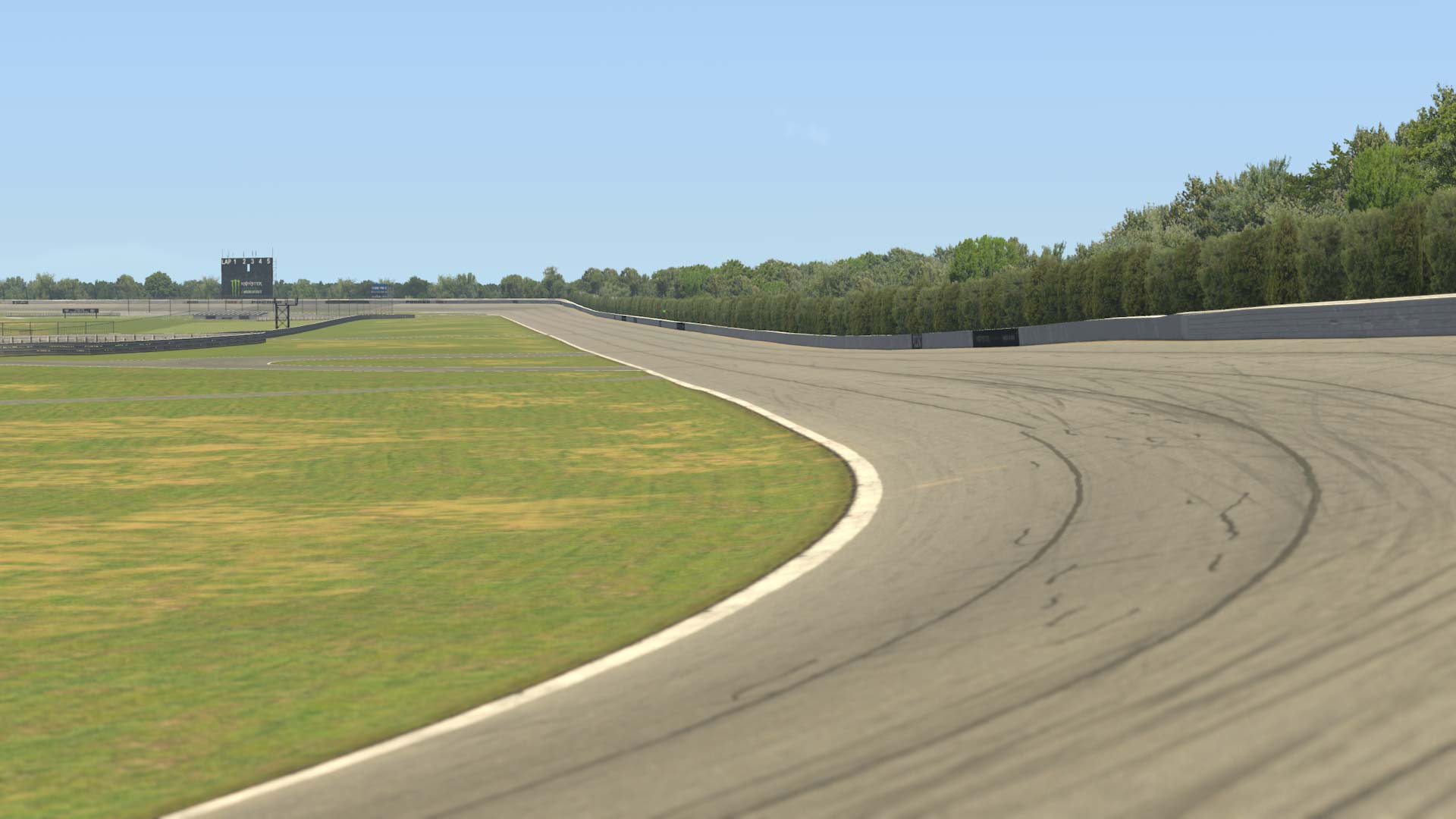 Pocono Raceway - 2009 circuit view 1