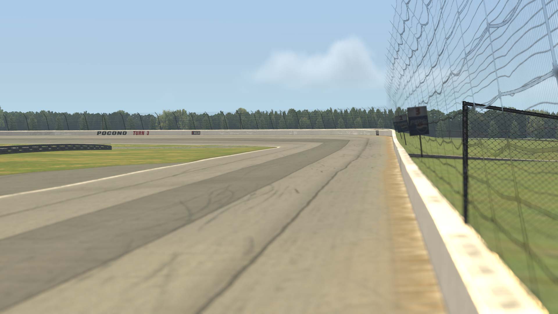 Pocono Raceway - 2009 circuit view 4