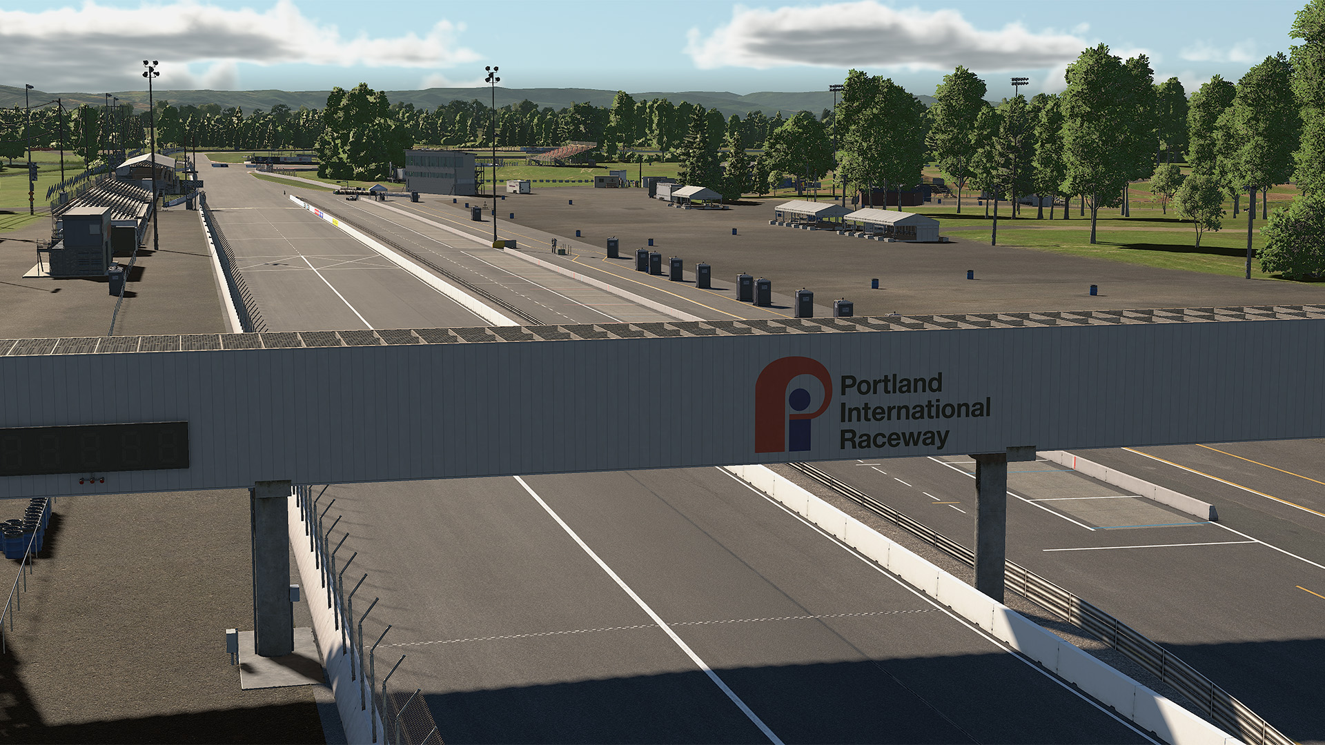 Portland International Raceway circuit view 1