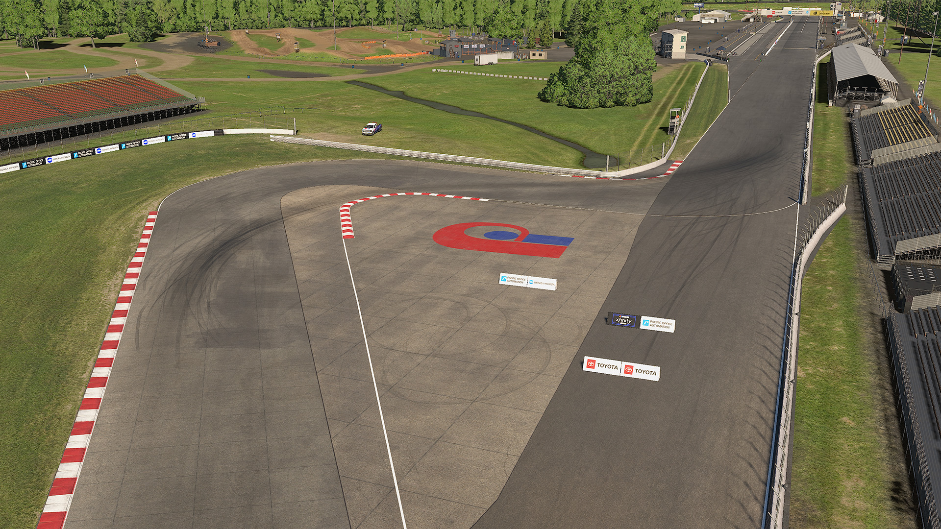 Portland International Raceway circuit view 2