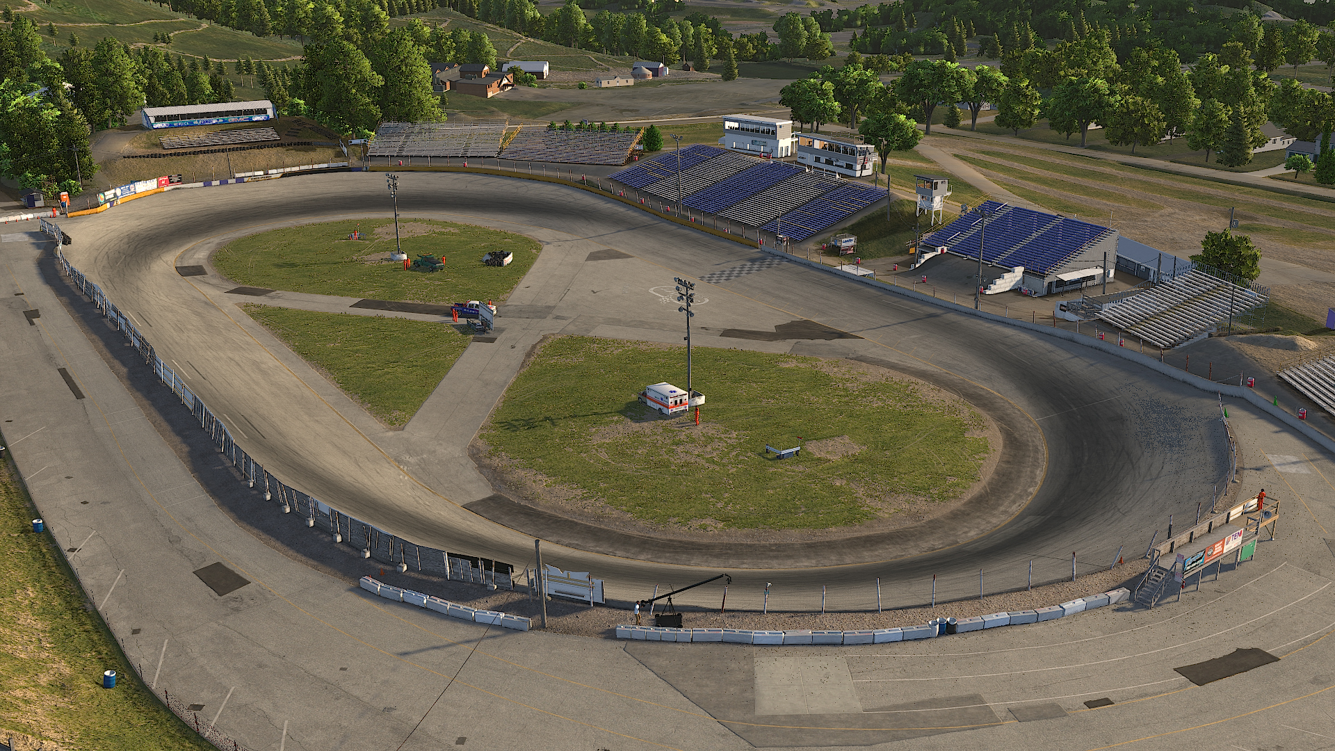Slinger Speedway circuit view 1
