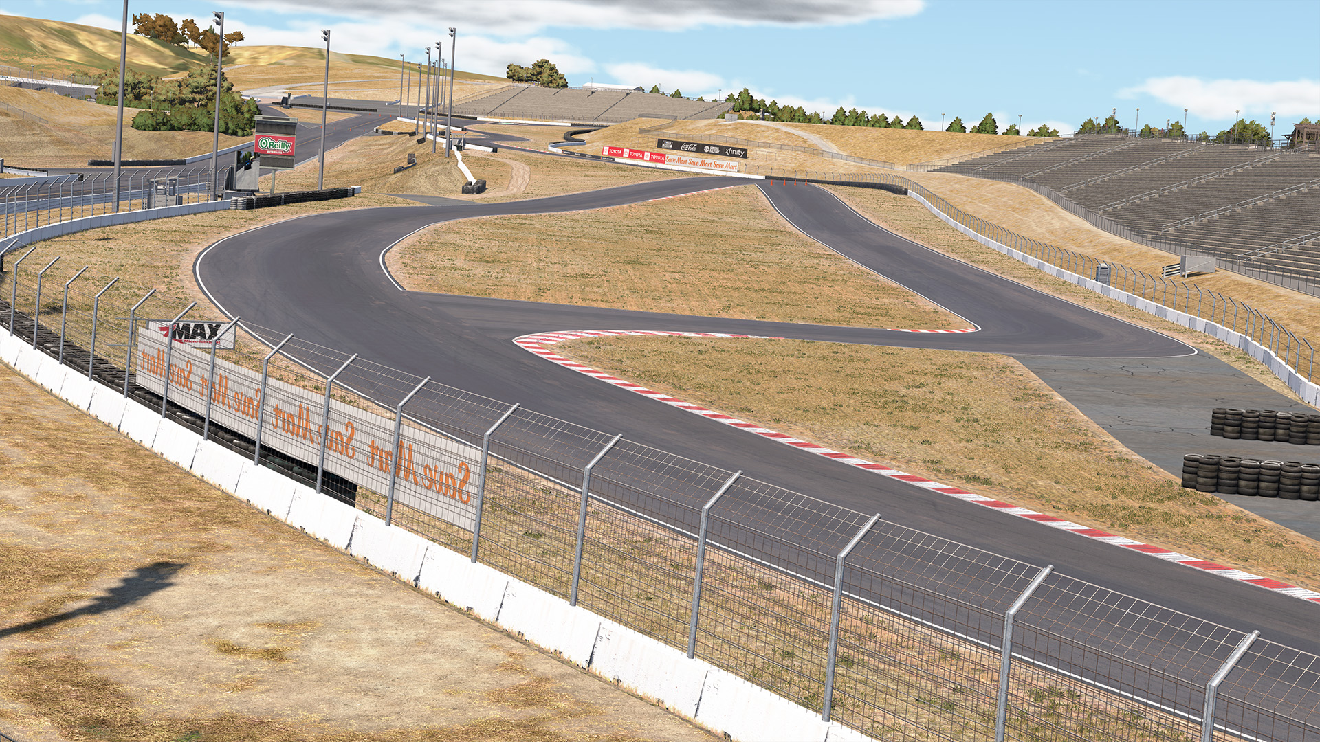 Sonoma Raceway circuit view 1