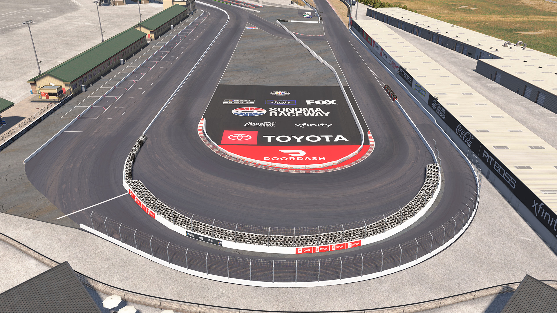 Sonoma Raceway circuit view 3