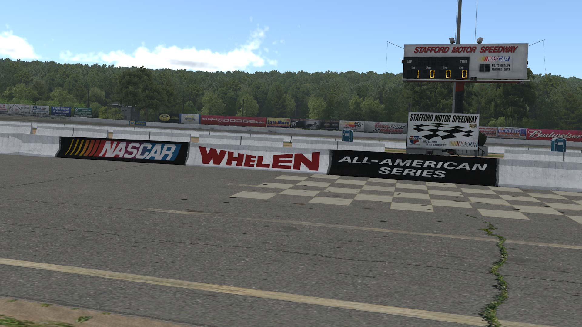 Stafford Motor Speedway circuit view 1