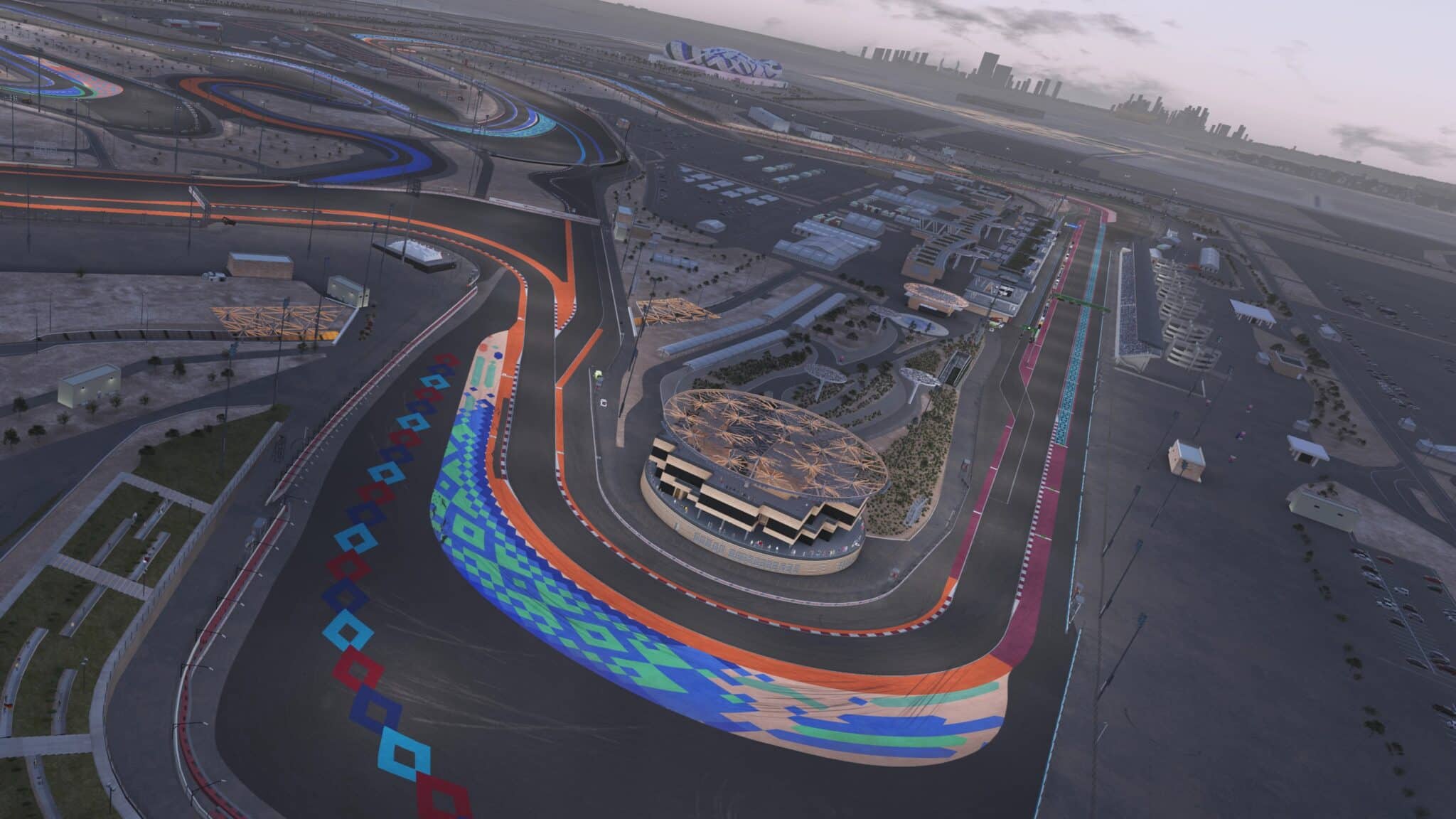 Lusail International Circuit circuit view 1