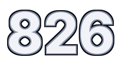Driver number 826